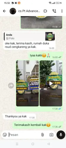 Testimonial Papan Bunga Pernikahan tenjo