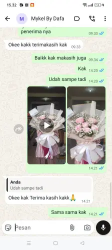 Testimonial Buket Bunga tenjo